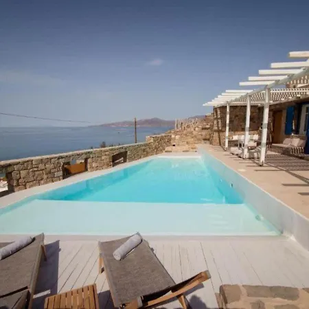 Elite With Pool & Sea View Houlakia (Mykonos)