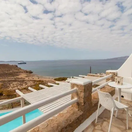 Elite With Pool & Sea View Vila Houlakia (Mykonos)