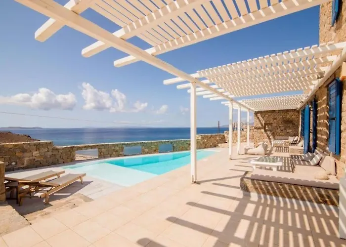 Elite With Pool & Sea View Villa Houlakia (Mykonos)