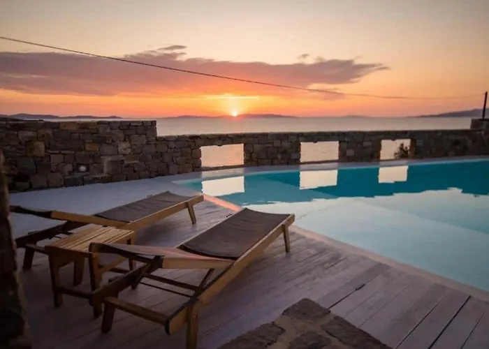 Elite With Pool & Sea View Villa Houlakia (Mykonos)